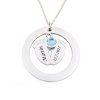 privesek detske nozicky deluxe circle swarovski krystal modry1x