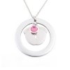 privesek detske nozicky deluxe circle swarovski krystal ruzovy u