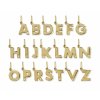 Písmenka ze žlutého zlata se zirkony A-Z (Písmeno P)