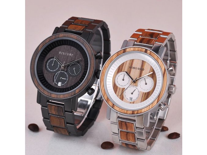 Luxusní pánské dřevěné hodinky MUSCOLINO