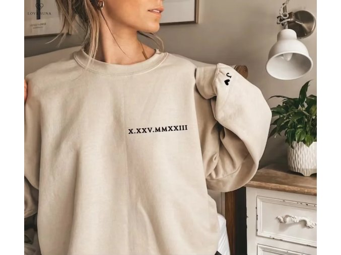 Mikina s vlastním datem a textem - mikina s vlastním textem