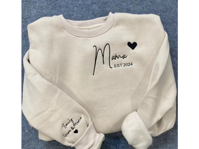 Mikina "MAMA" se jmény dětí 2
