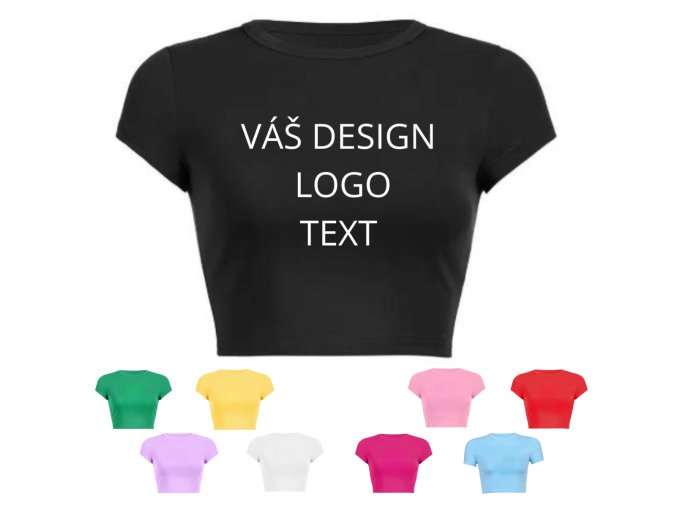 Dámský crop top s vlastním potiskem
