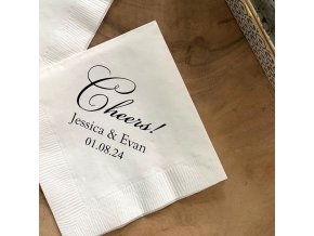 Personalizované ubrousky na svatbu
