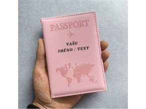 Obal na cestovní pas s vlastním jménem