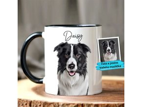 Hrnek s fotografií a jménem mazlíčka