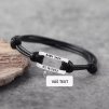 Provázkový personalizovaný náramek s vlastním textem