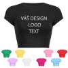 Dámský crop top s vlastním potiskem
