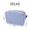 Kosmetická taštička se jménem - STRIPES