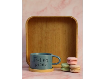 modrá text na přání