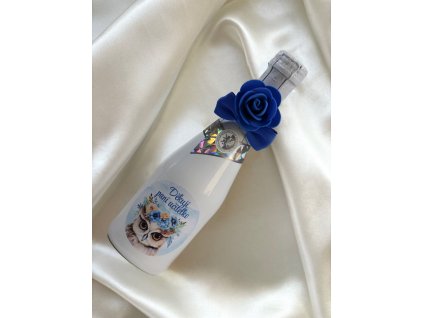 MINI BOHEMIA SEKT děkuji paní učitelko modrá sova