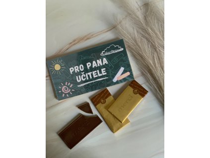 ČOKOLÁDA učitel zelená tabule