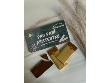ČOKOLÁDA ASISTENTKA zelená tabule