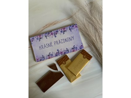 ČOKOLÁDA KRÁSNÉ PRÁZDNINY fialová