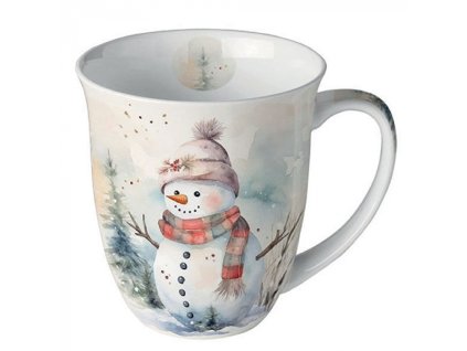 Mug 0.4 L Snowman in nature