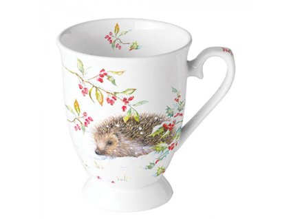 Mug 0.25 L Hedgehog in winter