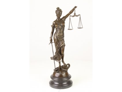 Bronzová socha Justice