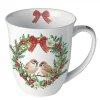 Mug 0.4 L Sparrows in wreath