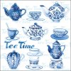 Napkin 33 Tea Moments Blue