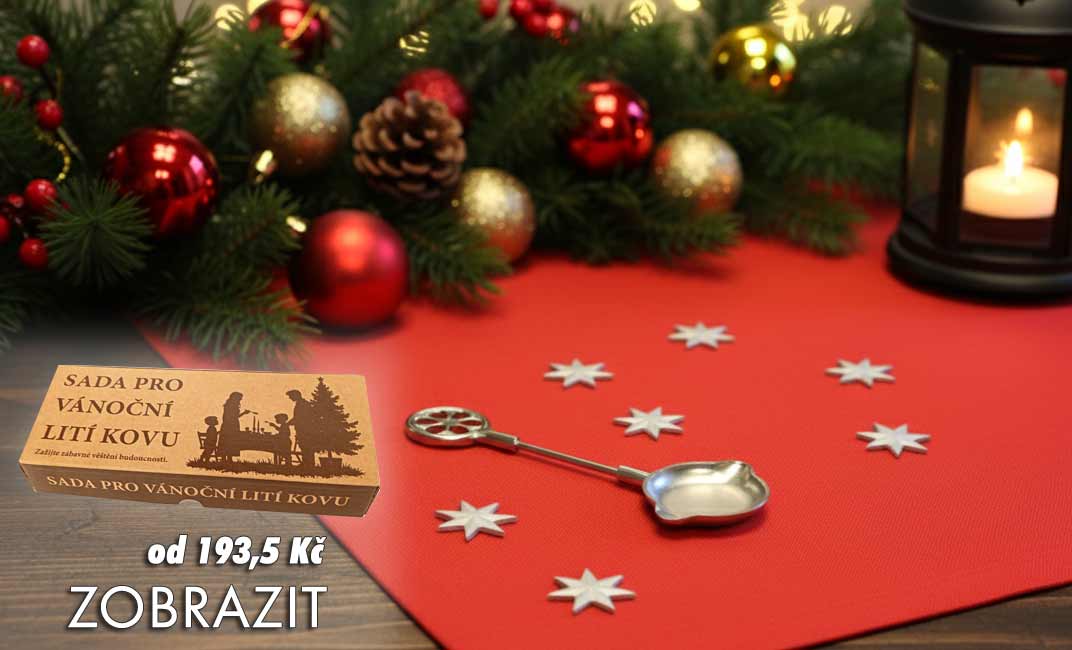 Sada pro Vánoční odlévání kovu - cínu (dříve olova)