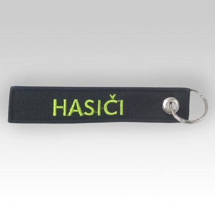 Klicenka vysivana oboustranna Hasici