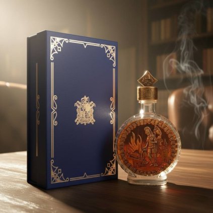 Dárková kazeta s lahví s motivem