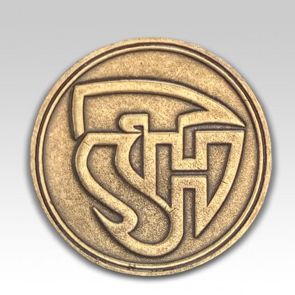 Hasicska medaile SDH starozlato bez ucha