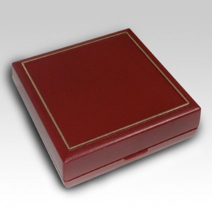 Krabicka na medaili 70mm ctvercova cervena