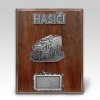 Velka drevena plaketa hasici v akci starostribro