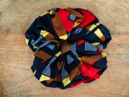 Látková gumička do vlasů Keňa