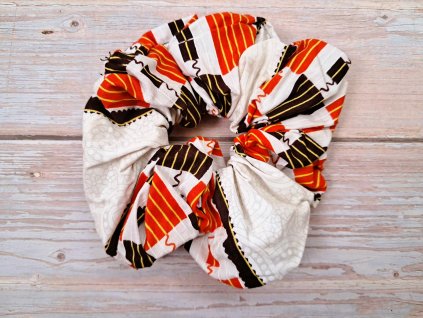 Látková gumička do vlasů Dovolená v Keni