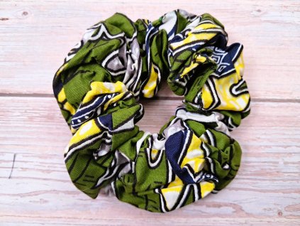 Látková gumička do vlasů Tropická Afrika