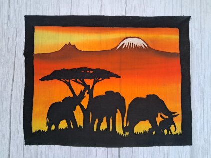 Edice Africké malby: Savana s Kilimandžárem