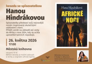 Milé čtenářky a čtenáři, srdečně zvu na zítřejší besedu v Městské knihovně v Březnici. #africkenoci #africkepribehy...