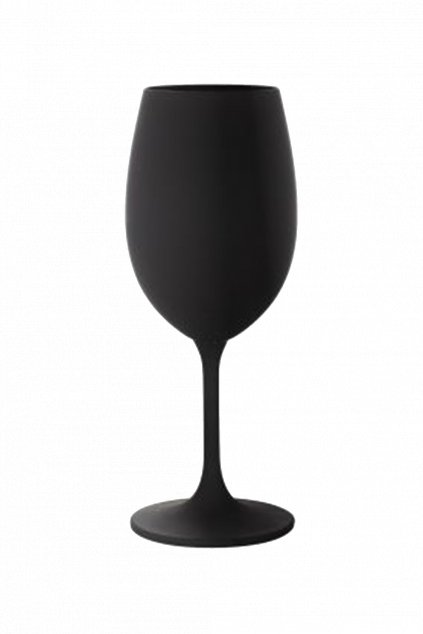 Sklenice 300 ml černá skleněná matná s VLASTNÍM TEXTEM