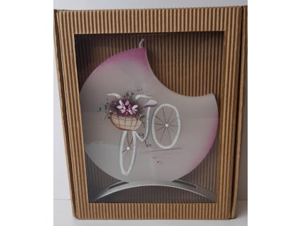 svicka disk v kov stojanku 17x15 cm motyl ruzovy 1758264735