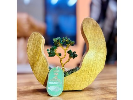 STROMEK ŠTĚSTÍ - ZELENÝ AVANTURIM 60 KAMÍNKŮ