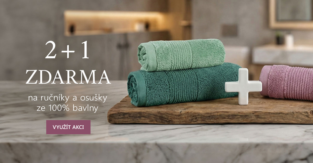 2+1 Zdarma na ručníky