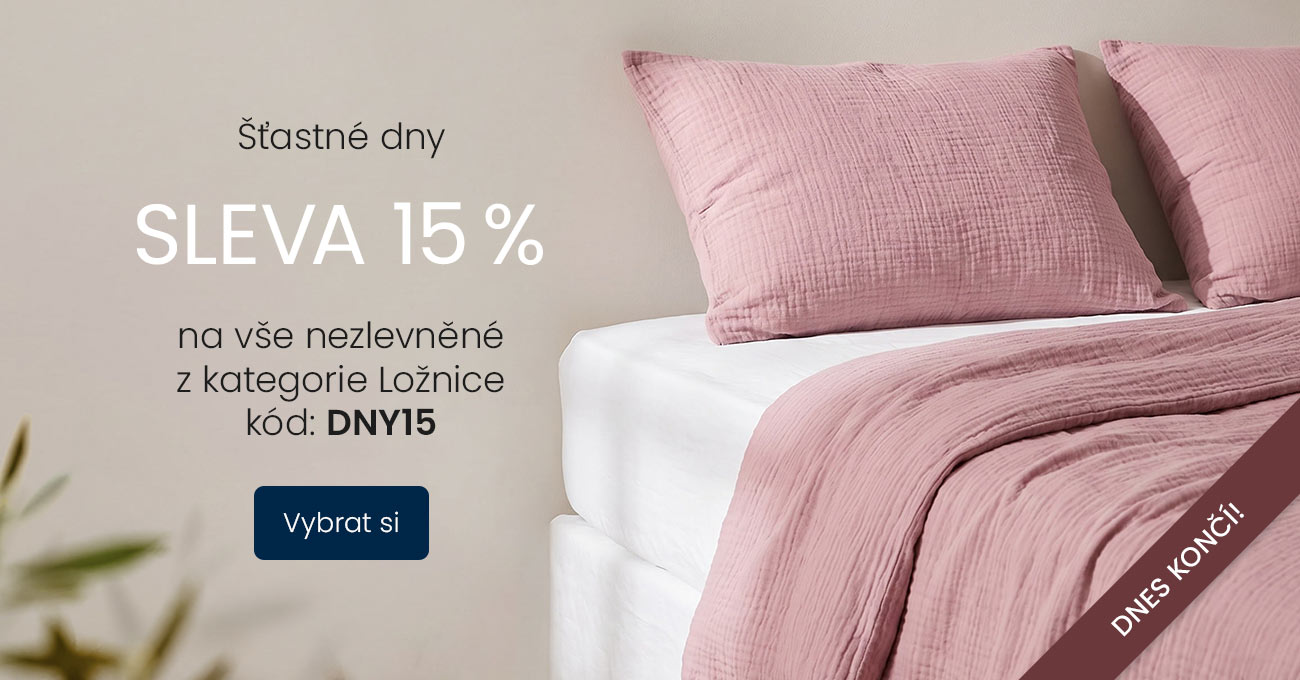 Ložnice 15 %