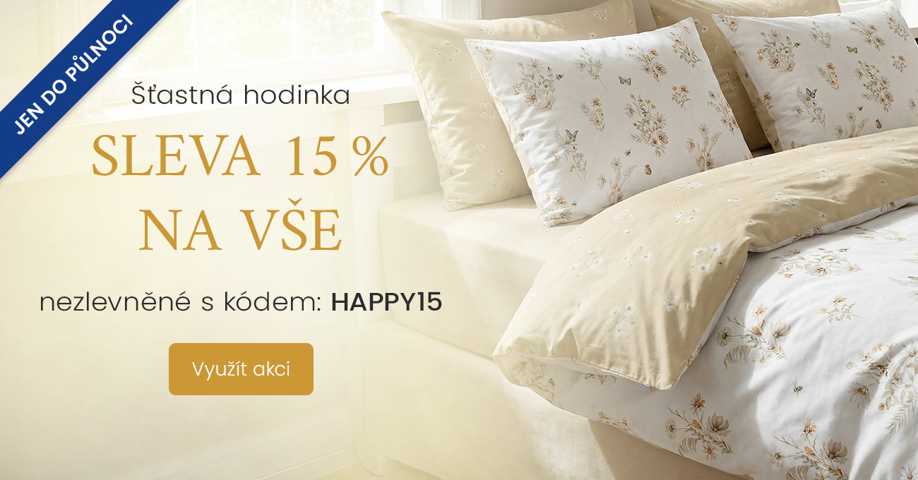 Happy hours sleva 15 %