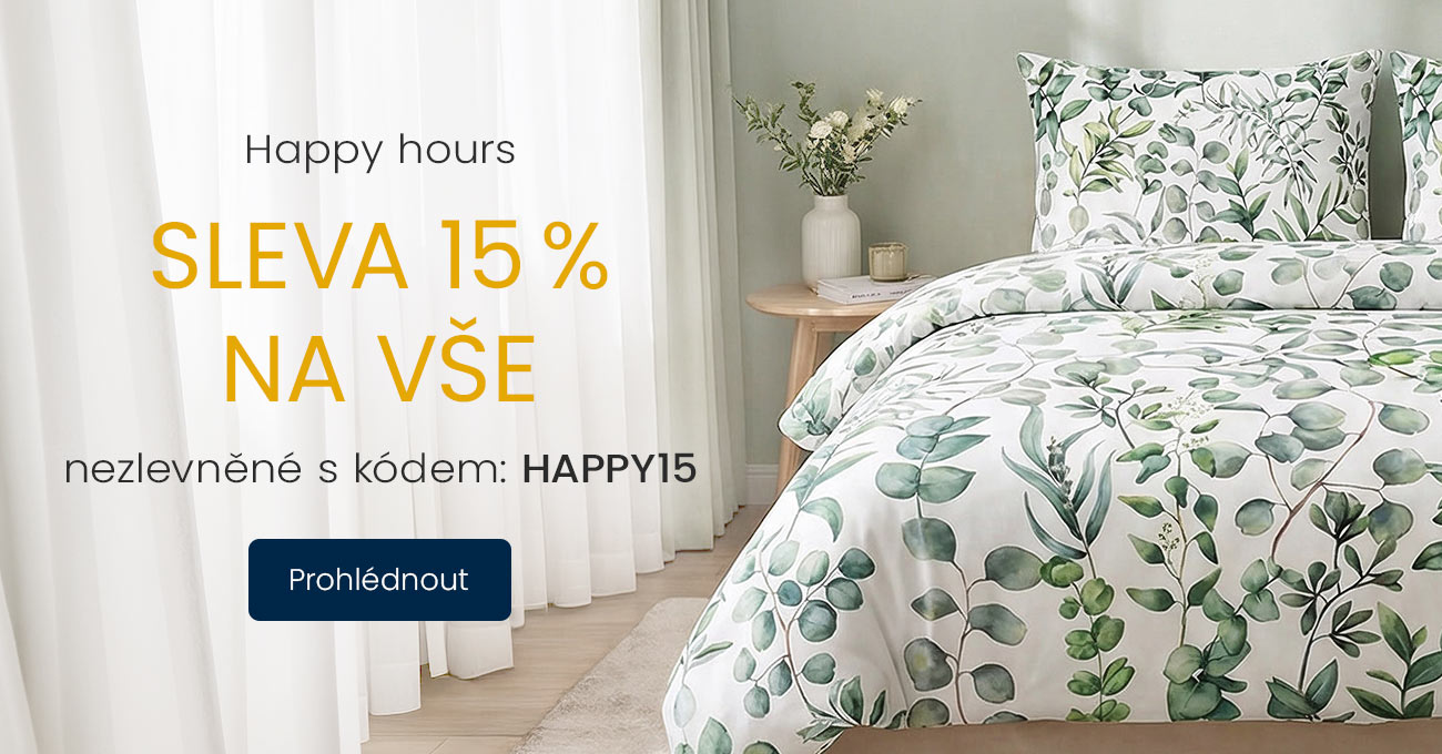 Šťastná hodinka sleva 15 %
