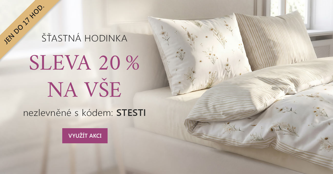 Šťasná hodinka sleva 20 %