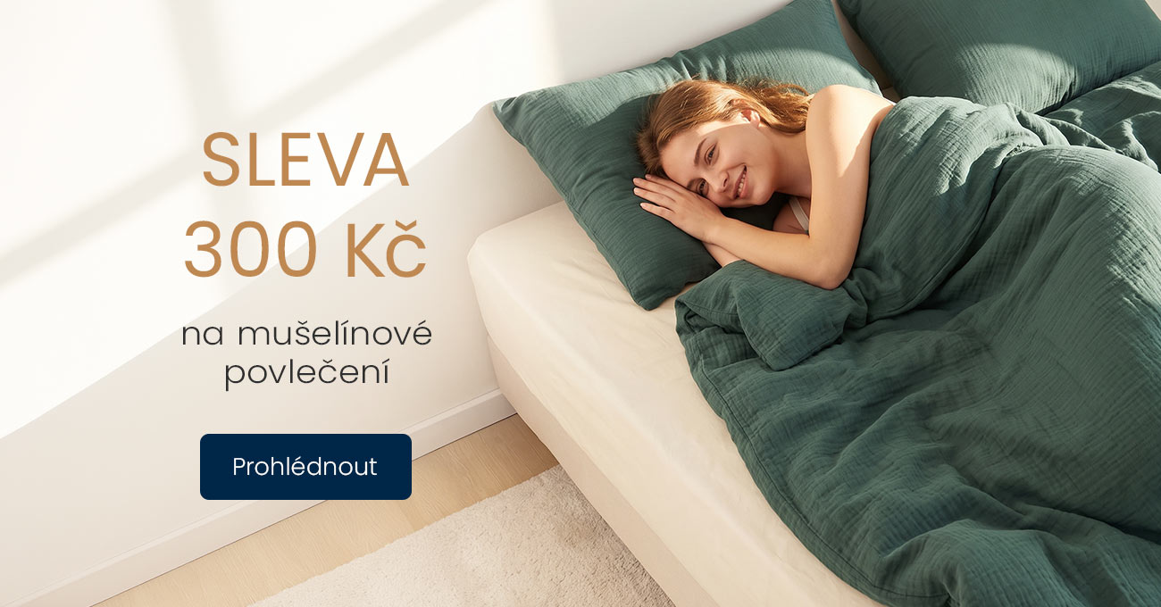 Mušelínové povlečení -300 Kč