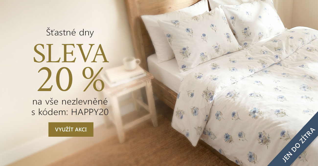 Šťastné dny sleva 20 %