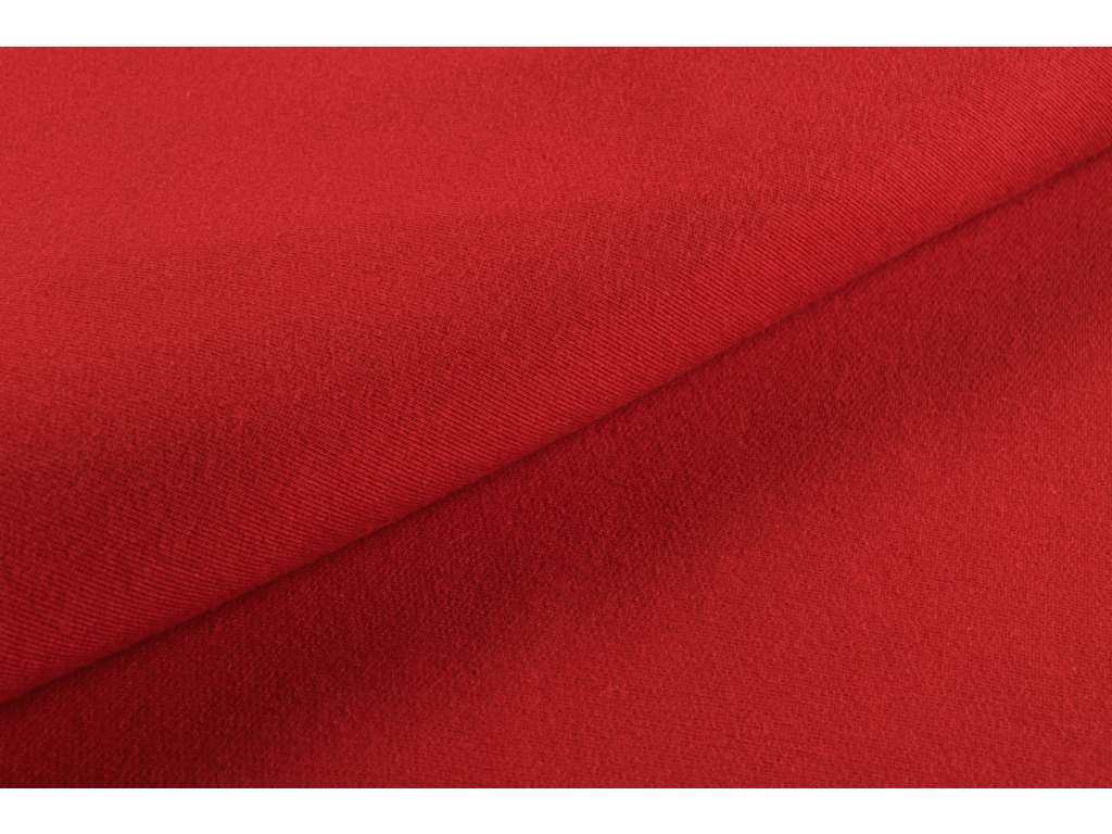 Teplákovina - světle červená š.165 cm
