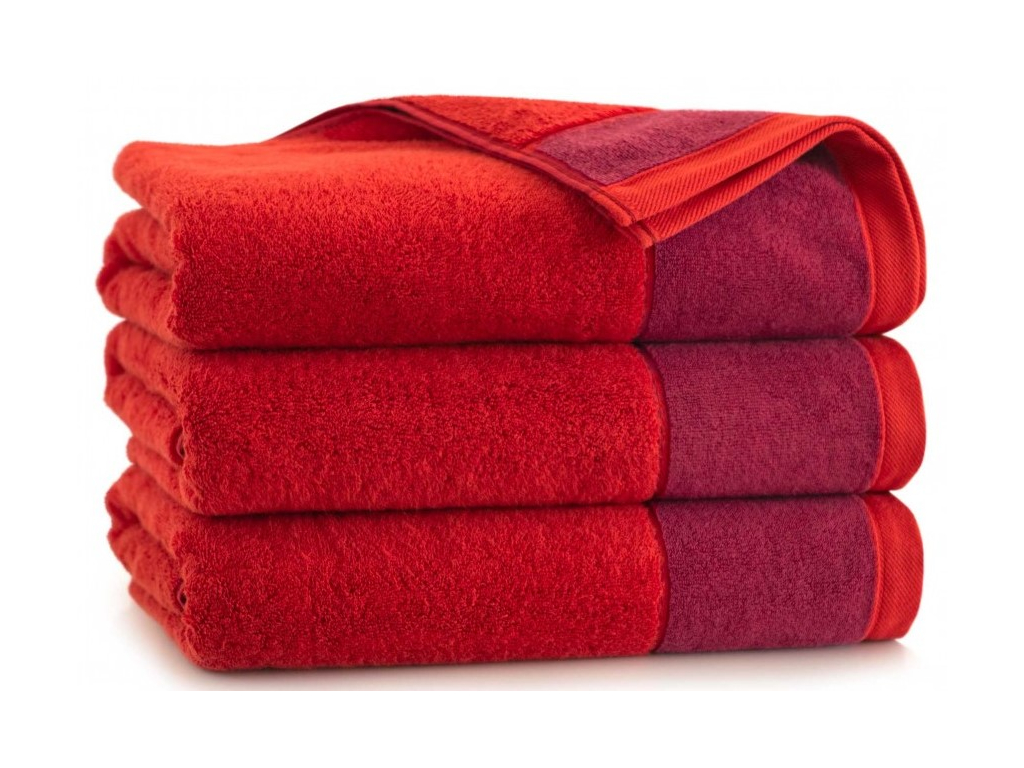Egyptská bavlna ručníky a osuška Melisa - červená - Darré
