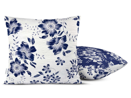 2408 polstarek duo flowers modra krep