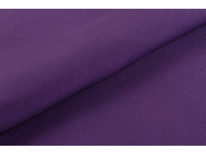 Teplákovina - tmavě fialová š.165 cm