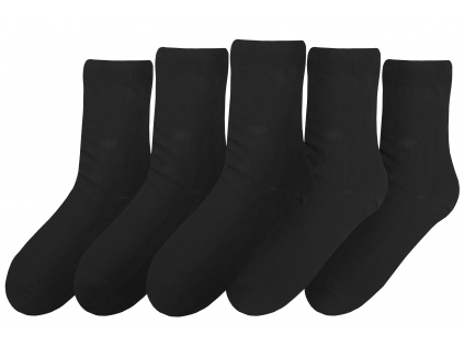 Pánské ponožky vysoké černé ze 100% bavlny