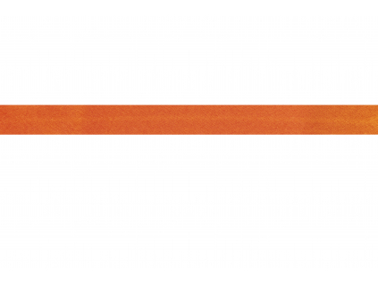 Šikmý proužek bavlněný 16 mm - oranžová